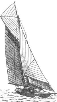 Тендер "Галлия-11", экипаж которого занял третье место в парусной регате V Олимпиады в Стокгольме.