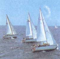 Старт крейсерско-гоночных яхт III группы на соревнованиях на Кубок Балтийского моря.