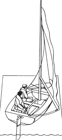 Для выхода из левентика надо вынести стаксель на ветер.