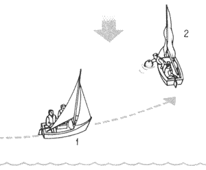 Подход острым курсом.
