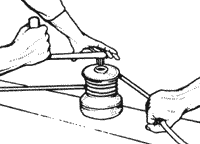 Рукоятка лебедки.