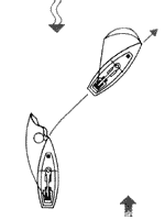 Отход при ветре в корму.